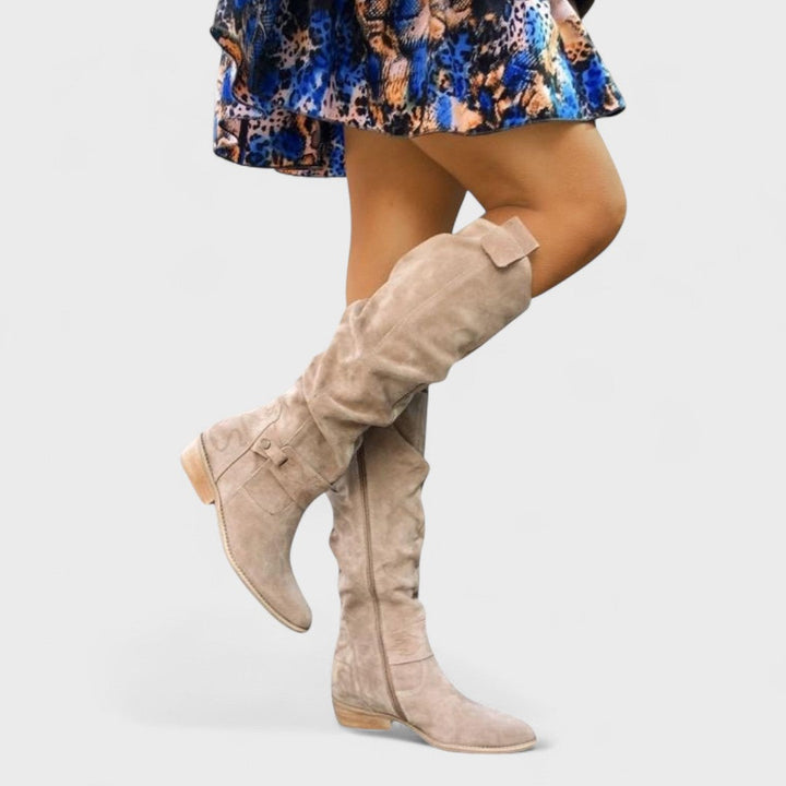 Lina – Botas de ante cómodas