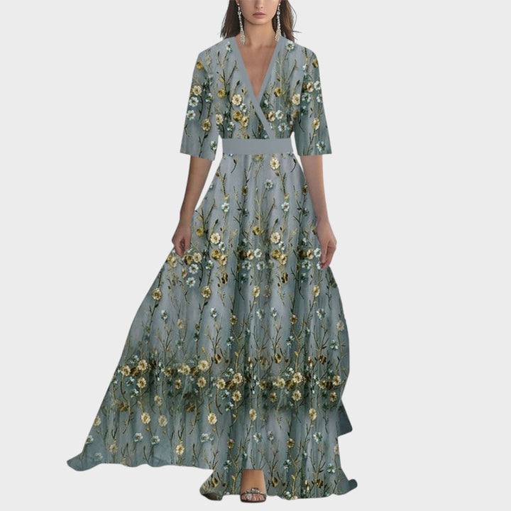 Helena | Maxivestido con deslumbrante estampado floral