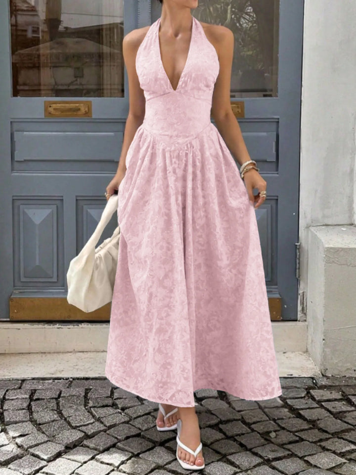 Vestido con Línea de Pliegues