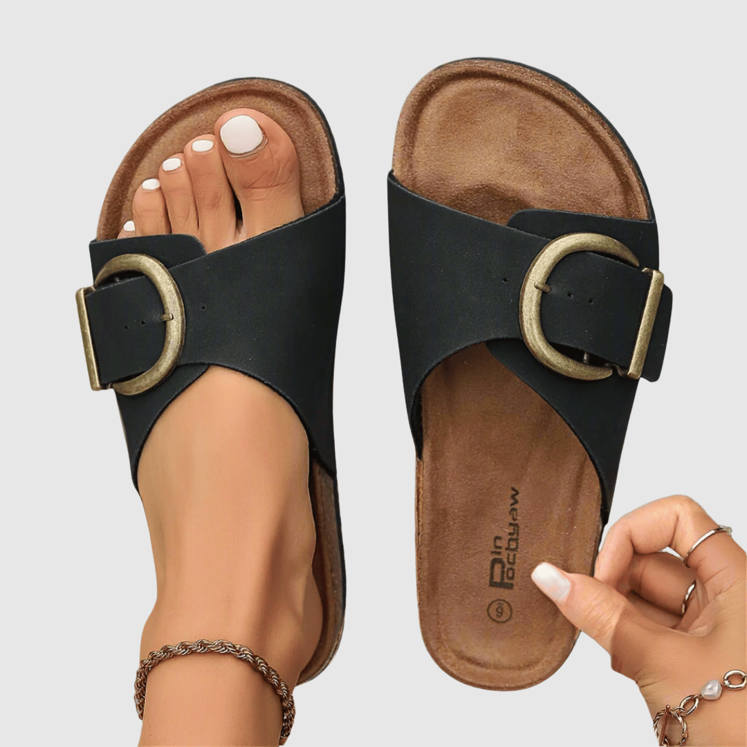 Theresa - Sandalias ortopédicas de ante