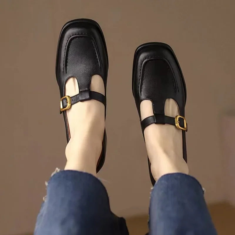 Emilia – Zapatos T-Steg de estilo vintage