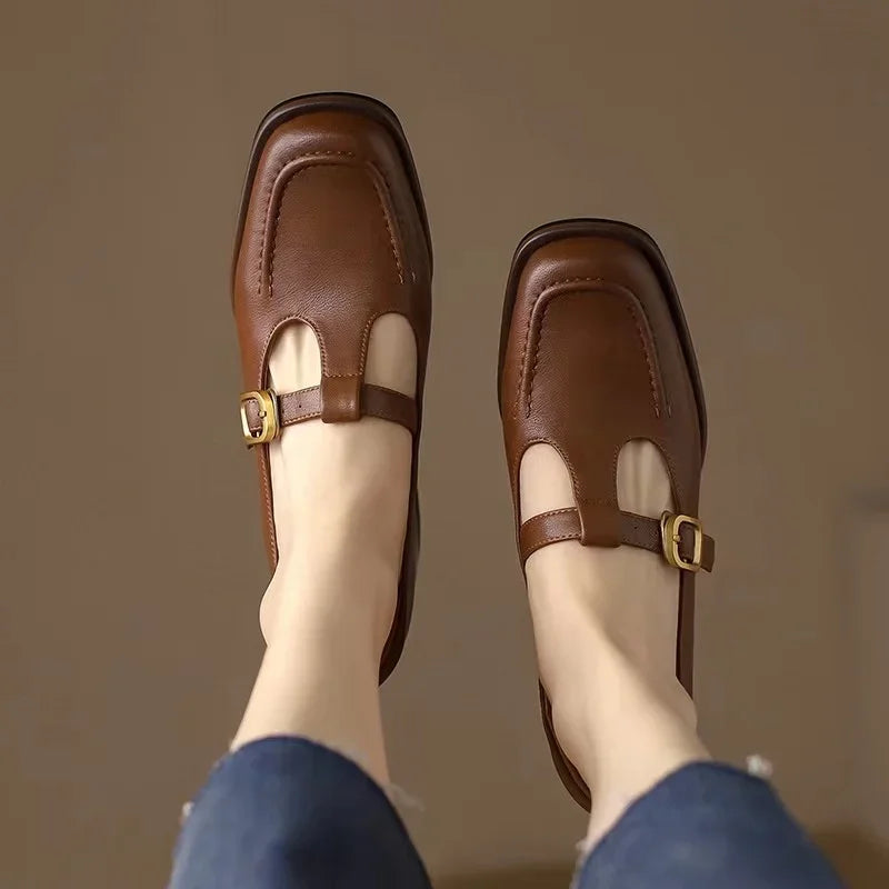 Emilia – Zapatos T-Steg de estilo vintage