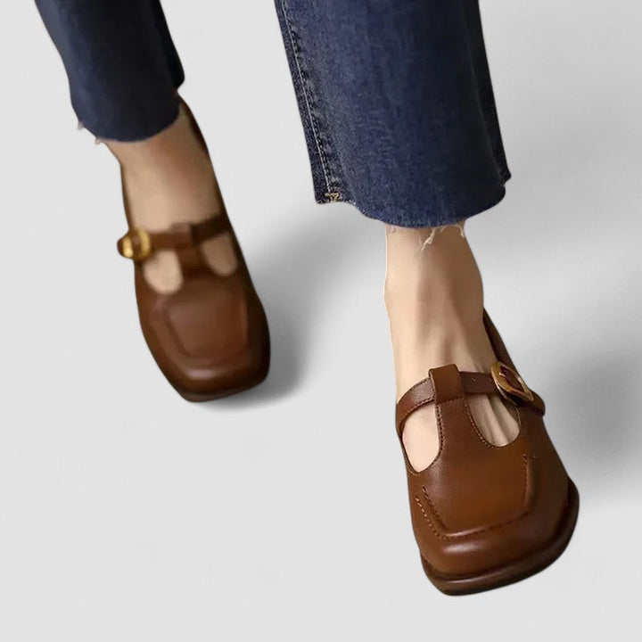 Elizabeth - Zapatos ortopédicos con correa en T Mary Jane
