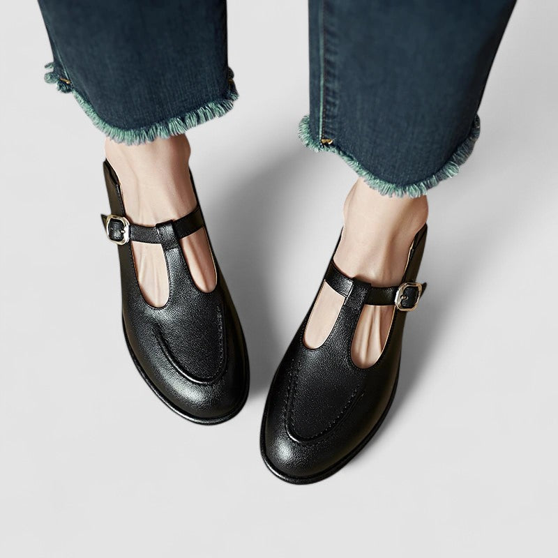 Camila – Zapatos ortopédicos Mary Jane con tacón bajo