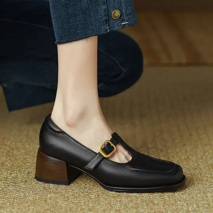 Emilia – Zapatos T-Steg de estilo vintage