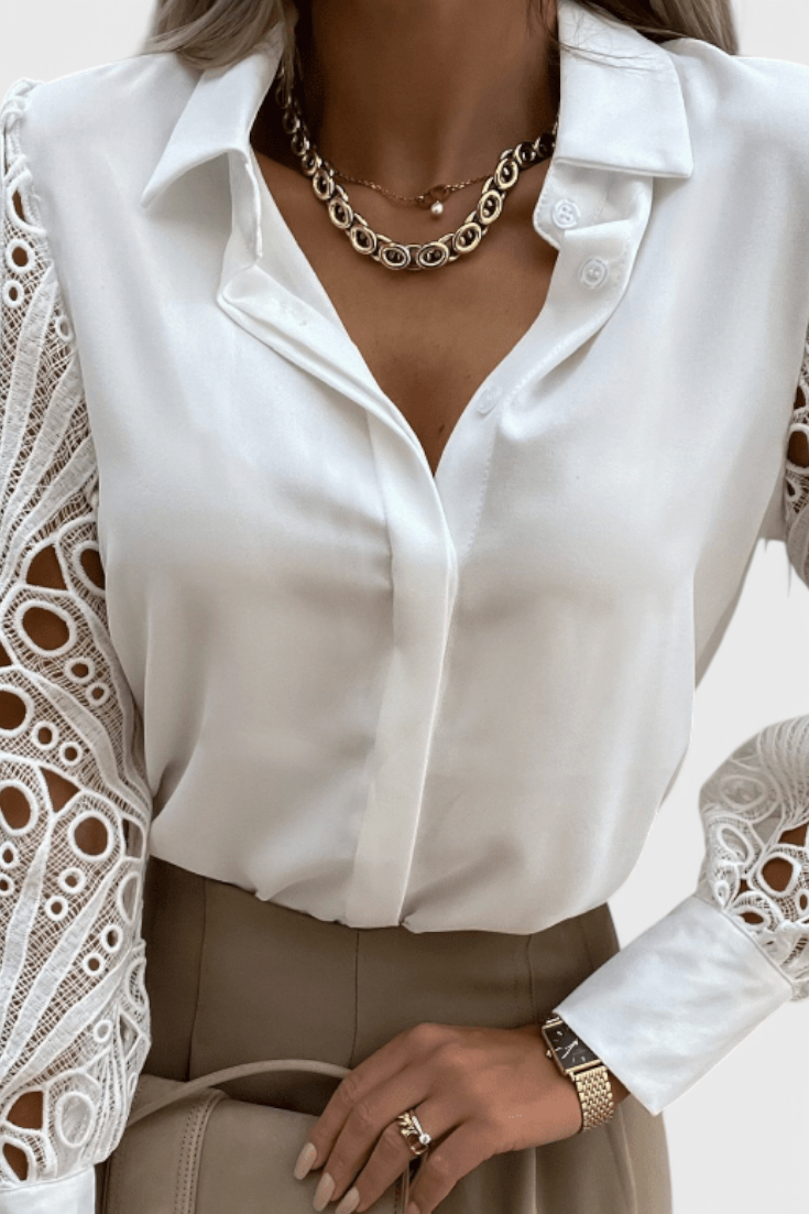 Tabitha Blusa Chic de Corte Relajado