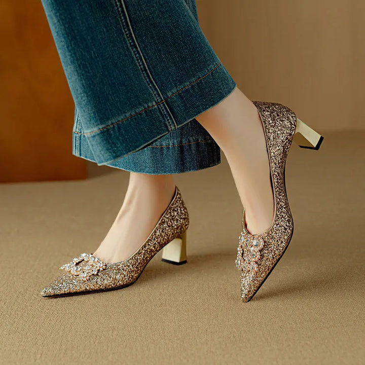 Theresa – Tacones brillantes
