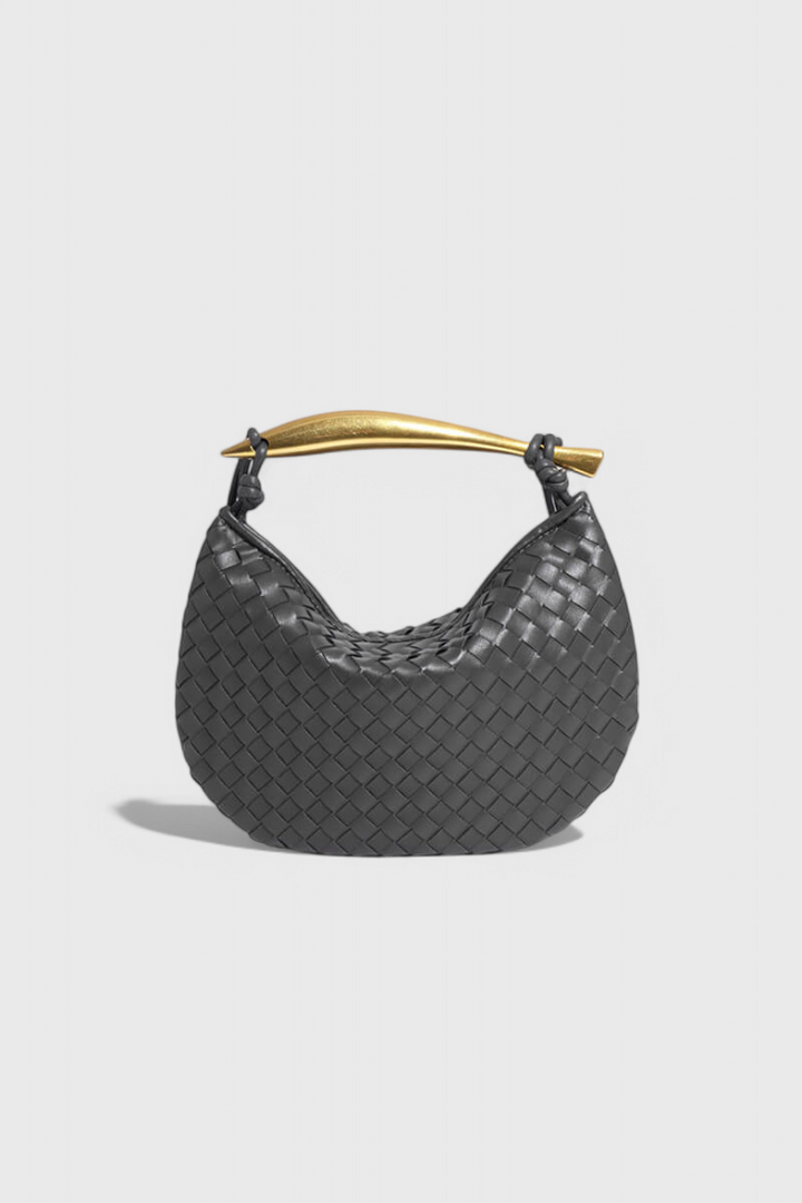 Paola - Bolso Woven con Asa Dorada
