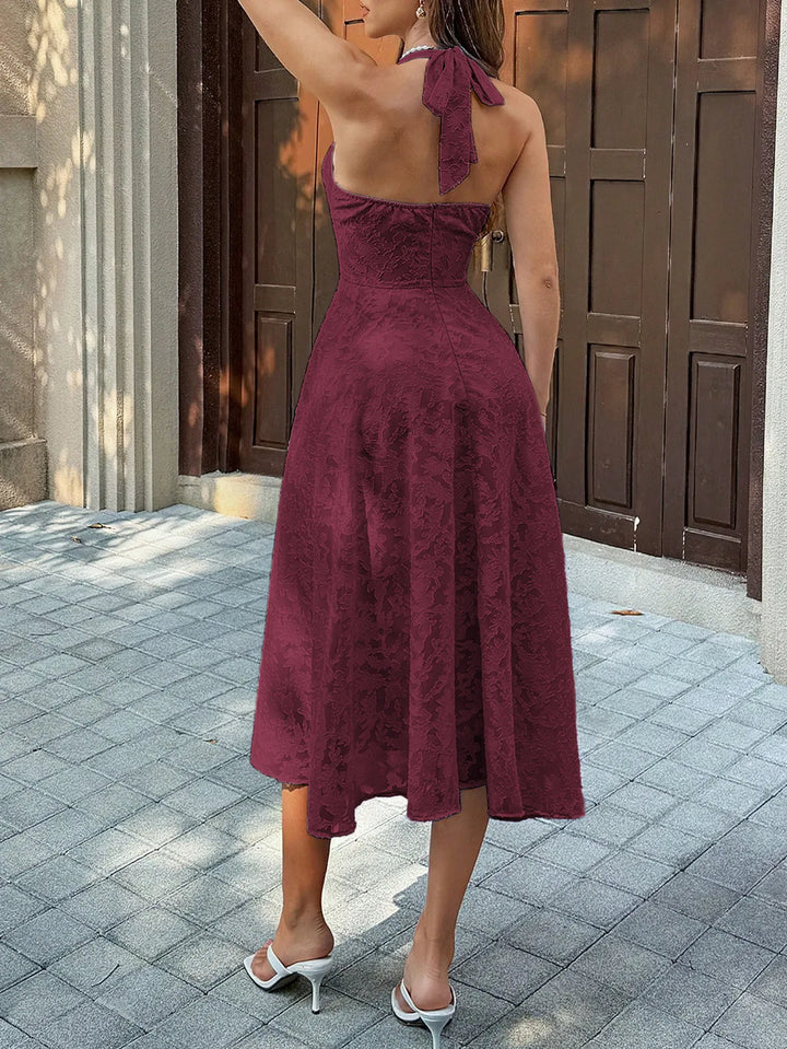 Vestido con Línea de Pliegues