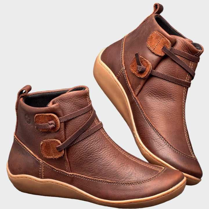 Zoe - Botines Ortopédicos De Cuero Premium Con Soporte
