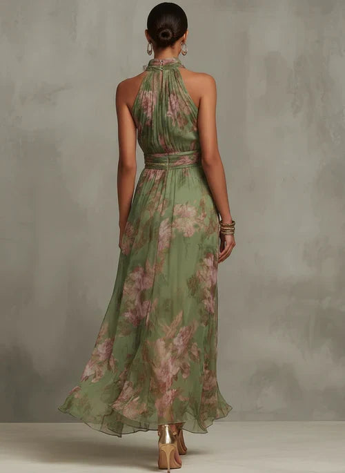 Vestido de Pétalos Verdes