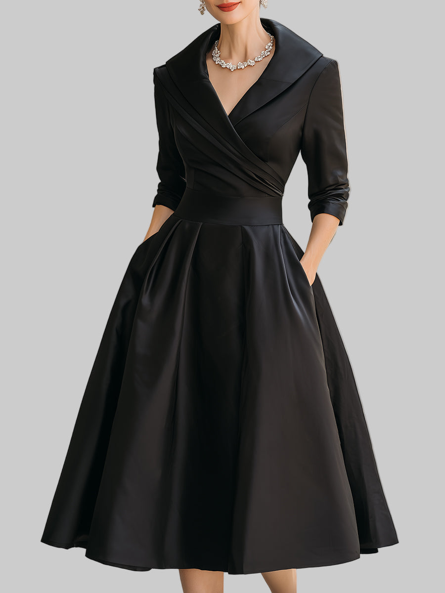 Noelia – Vestido Midi en Satén