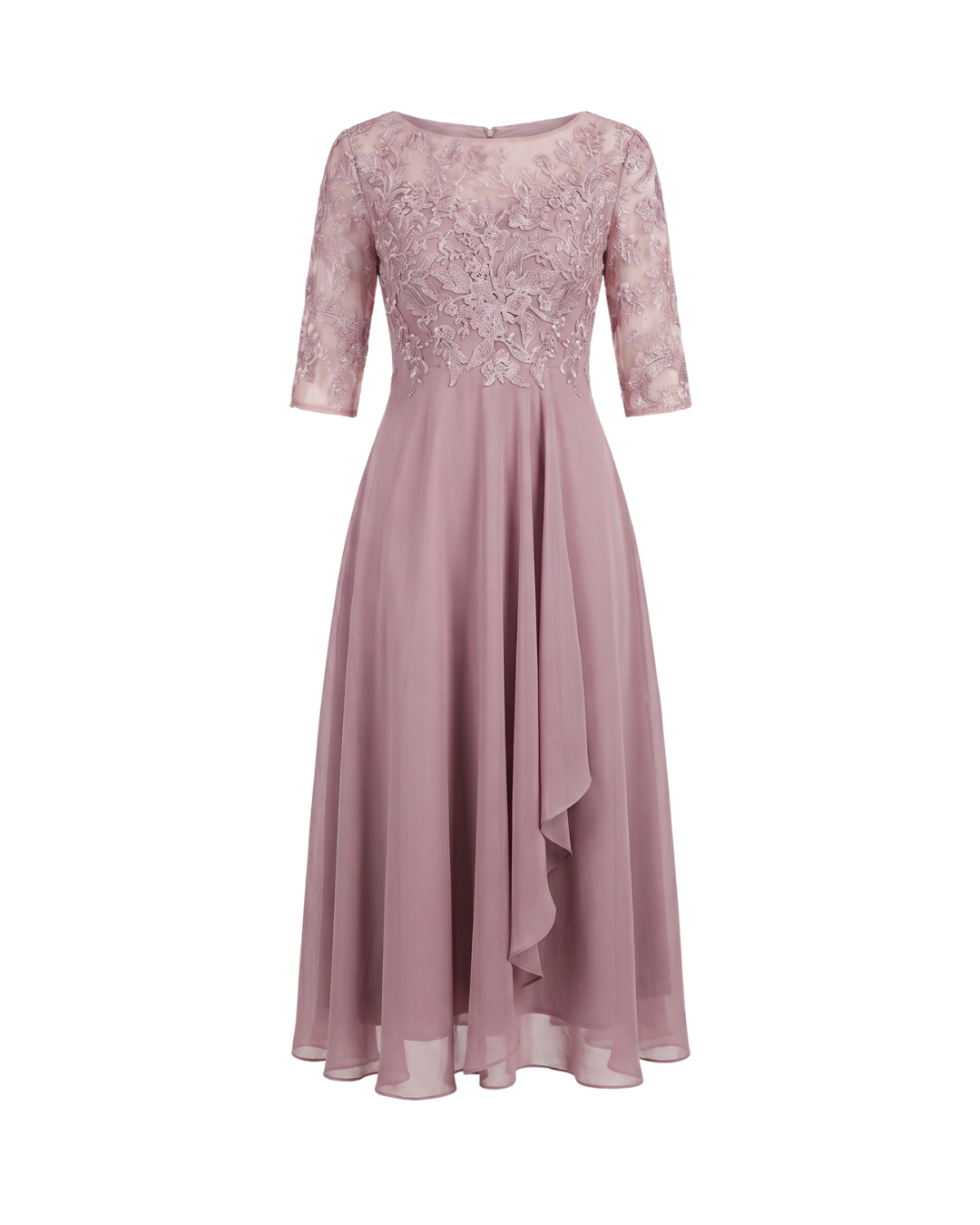 Vestido de Encaje Otoñal