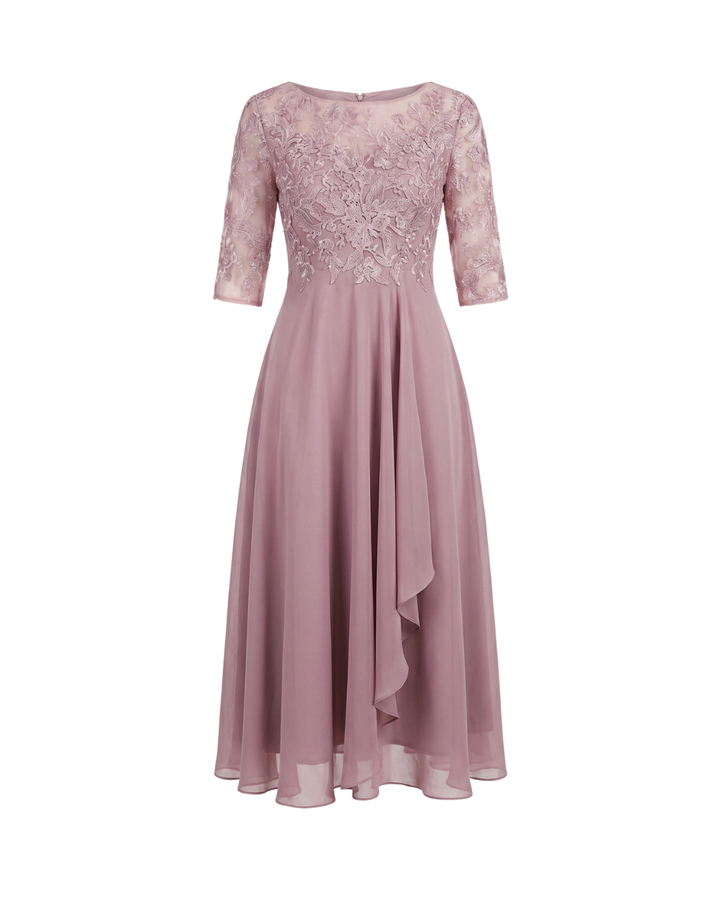 Vestido de Encaje Otoñal