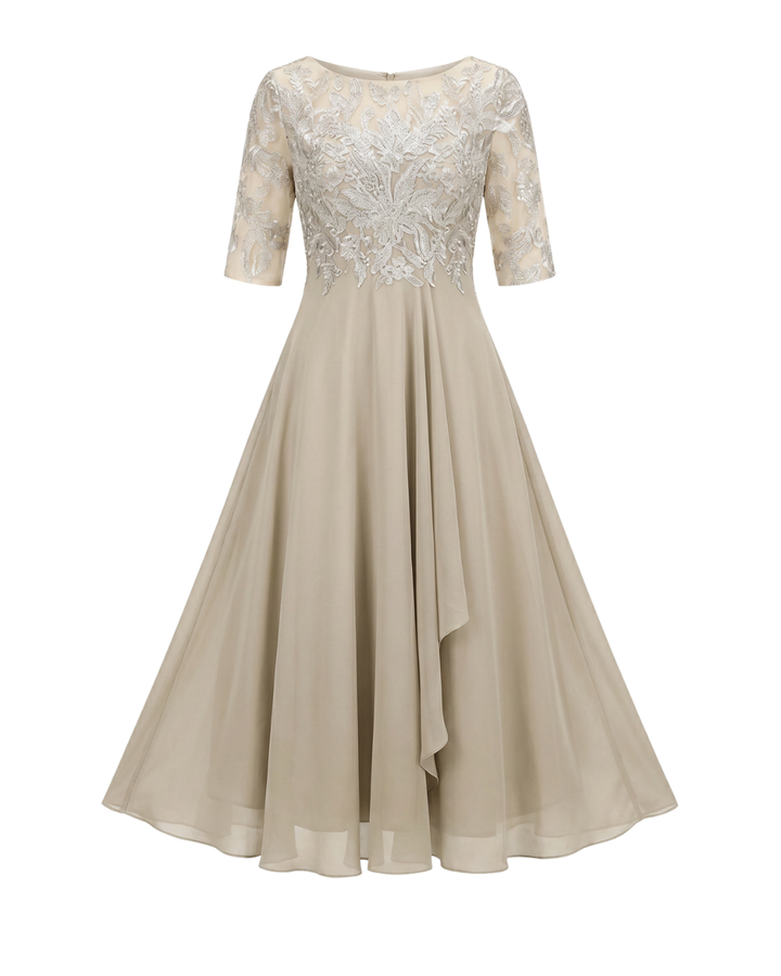 Vestido de Encaje Otoñal