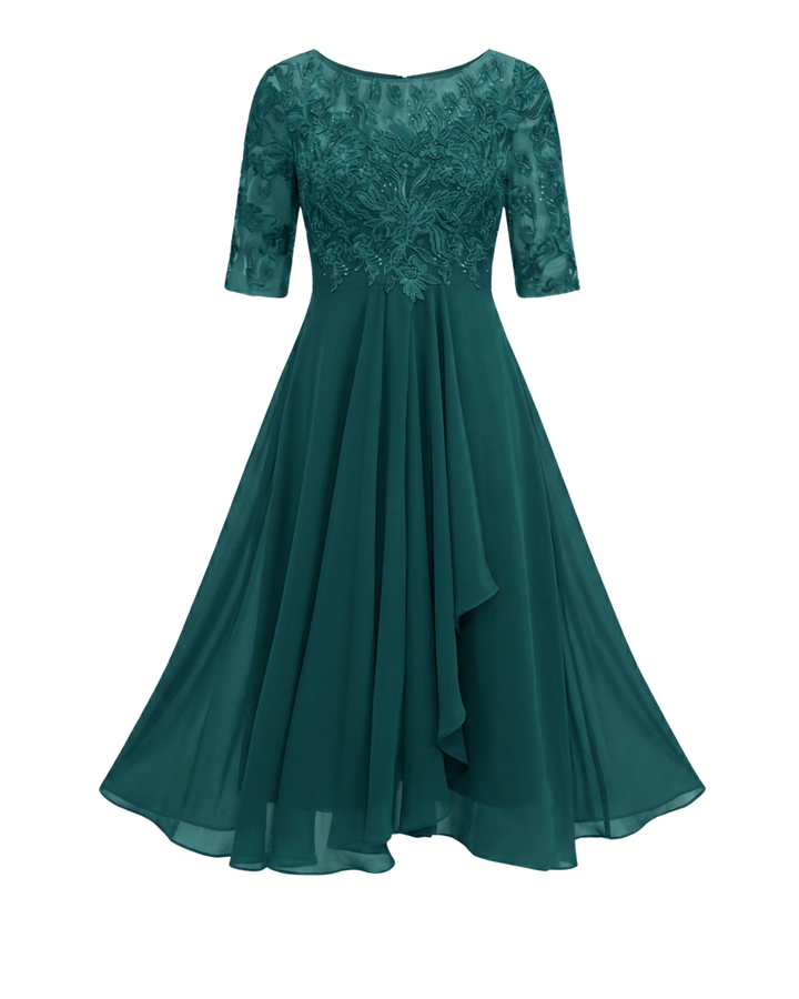 Vestido de Encaje Otoñal