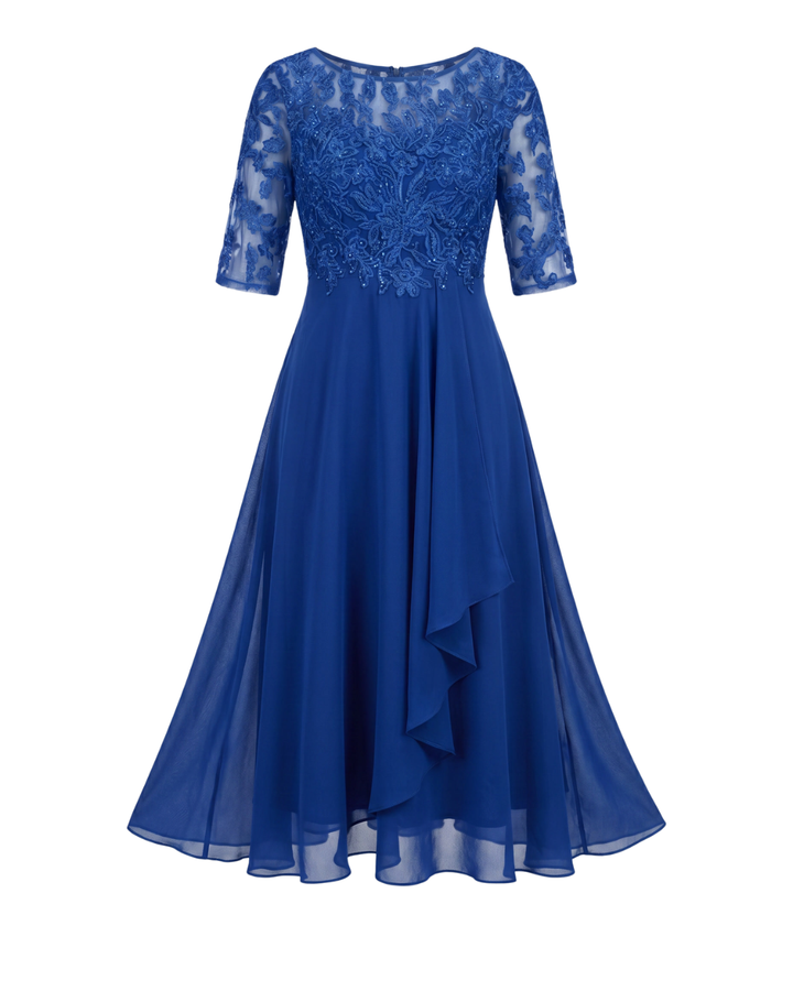 Vestido de Encaje Otoñal