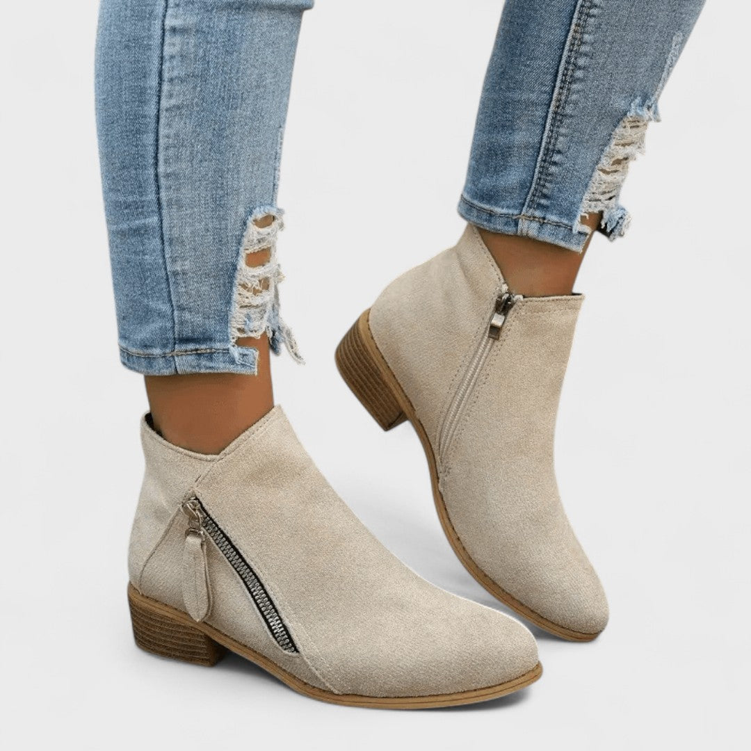 Fiora - Botas vintage de estilo clásico