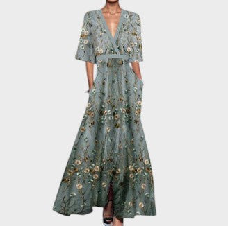 Emily - Vestido Floral Cuello V