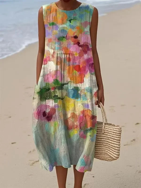 Mirte - Vestido Midi Versátil y Multicolor