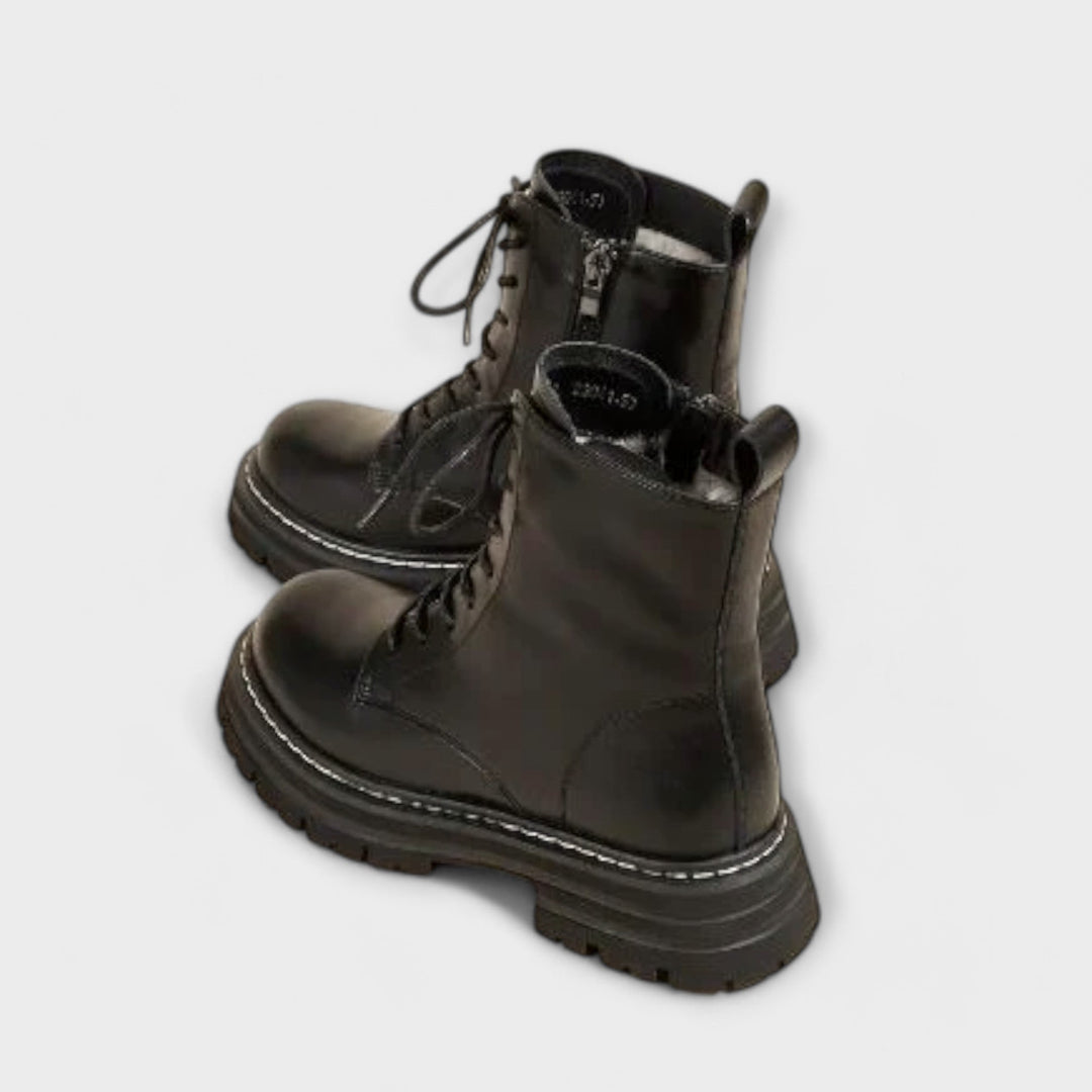 Lourdes - Botas de Cuero Cálidas Modernas y Duraderas