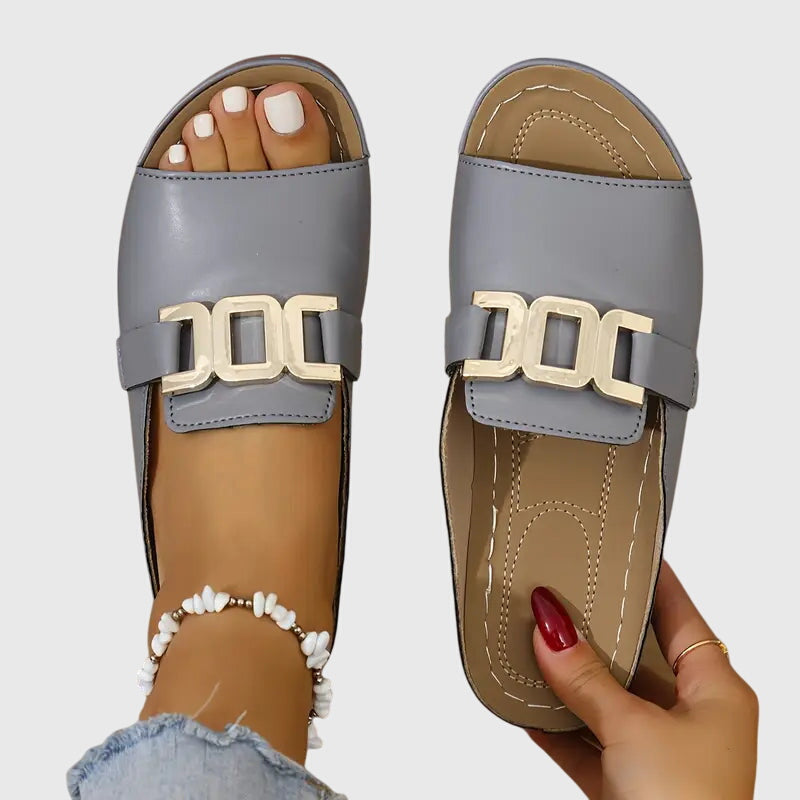 Kathryn - Sandalias cómodas con cierre de hebilla