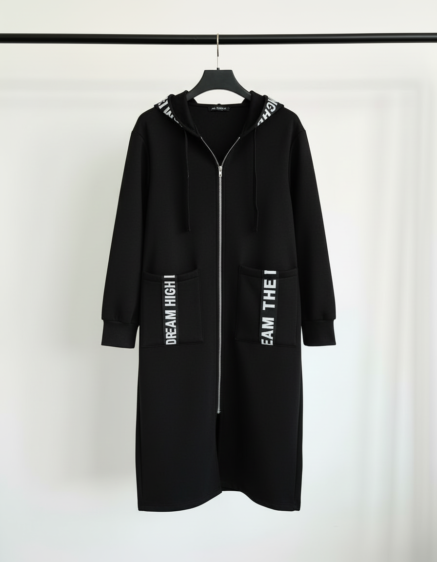 Marina - Sudadera larga con capucha