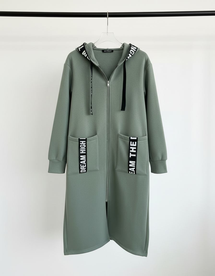 Marina - Sudadera larga con capucha