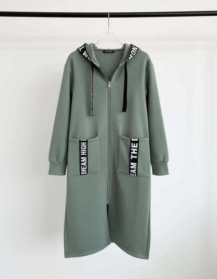 Marina - Sudadera larga con capucha