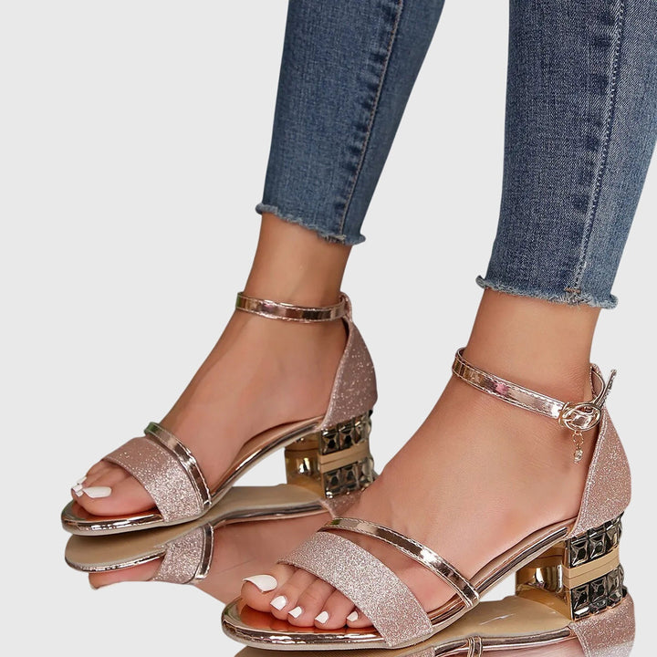 Alison™ | Sandalias ortopédicas con tacón