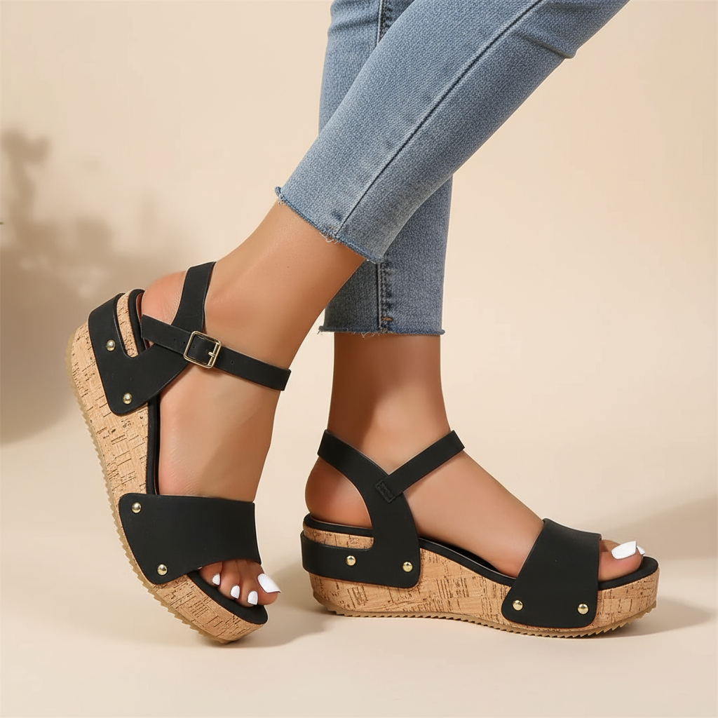 Daniela – Sandalias de Cuña Elegantes