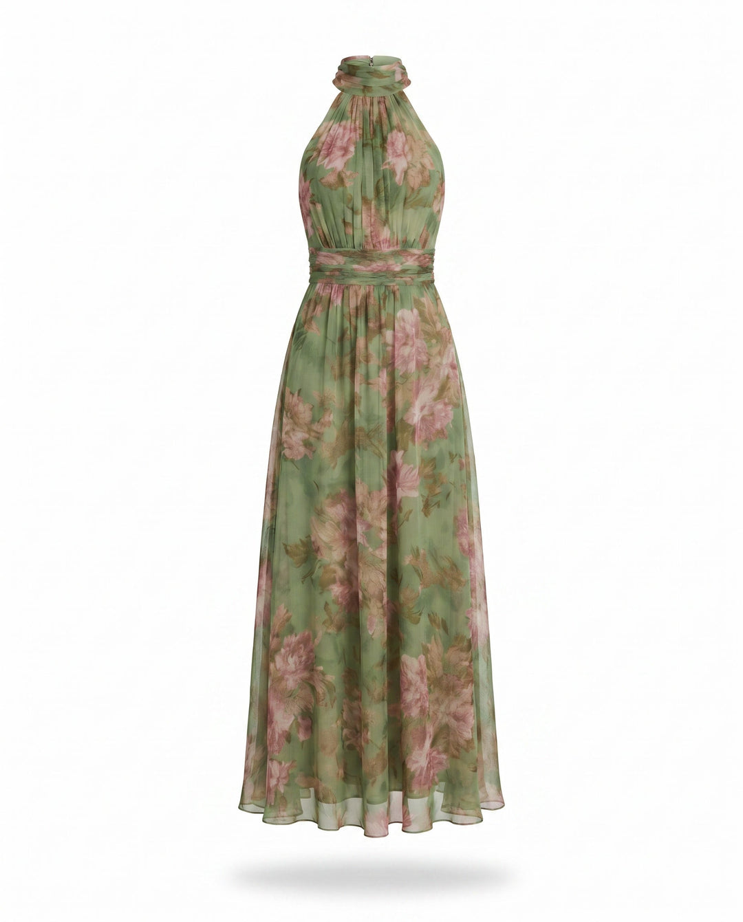Vestido de Pétalos Verdes