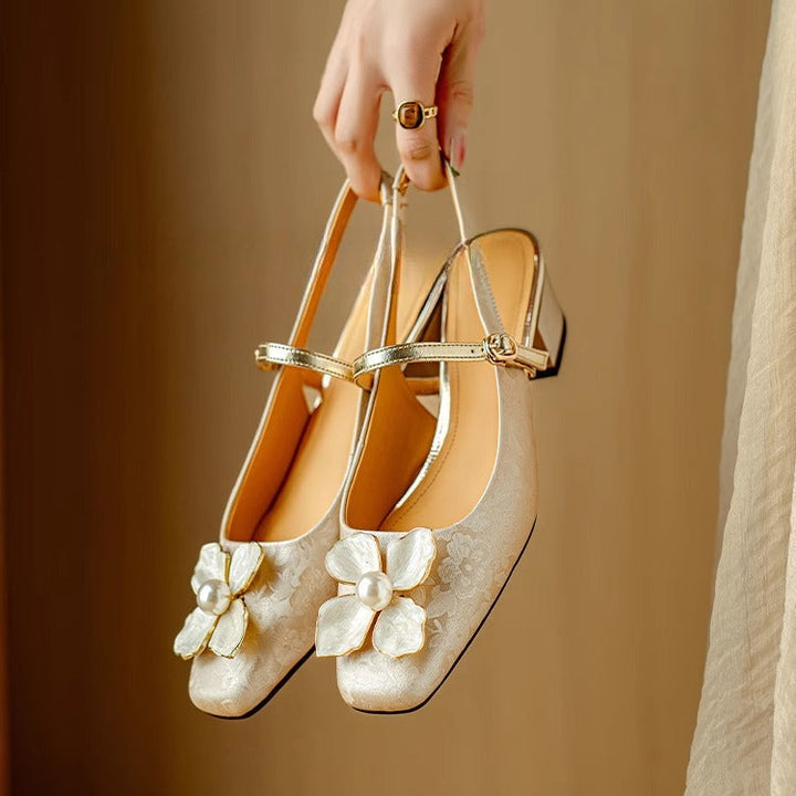 Mathilde – Zapatos elegantes para mujeres con detalle floral