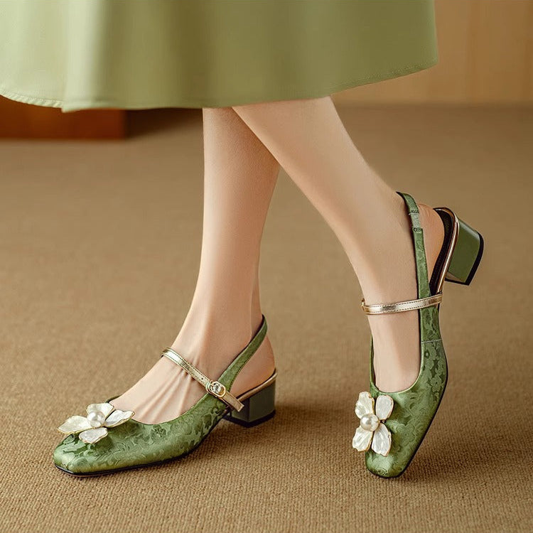 Mathilde – Zapatos elegantes para mujeres con detalle floral