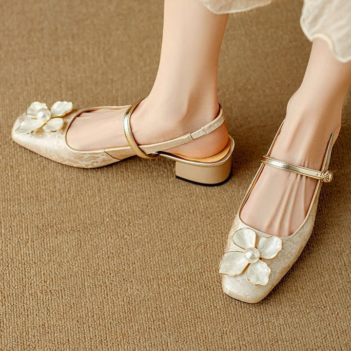 Mathilde – Zapatos elegantes para mujeres con detalle floral