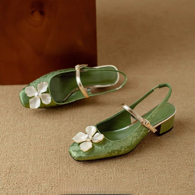Mathilde – Zapatos elegantes para mujeres con detalle floral