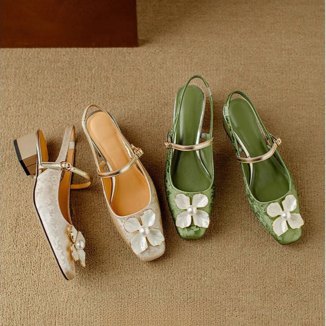 Mathilde – Zapatos elegantes para mujeres con detalle floral
