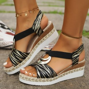 Sandalias Confortables Ergonómicas con Tacón Cuña
