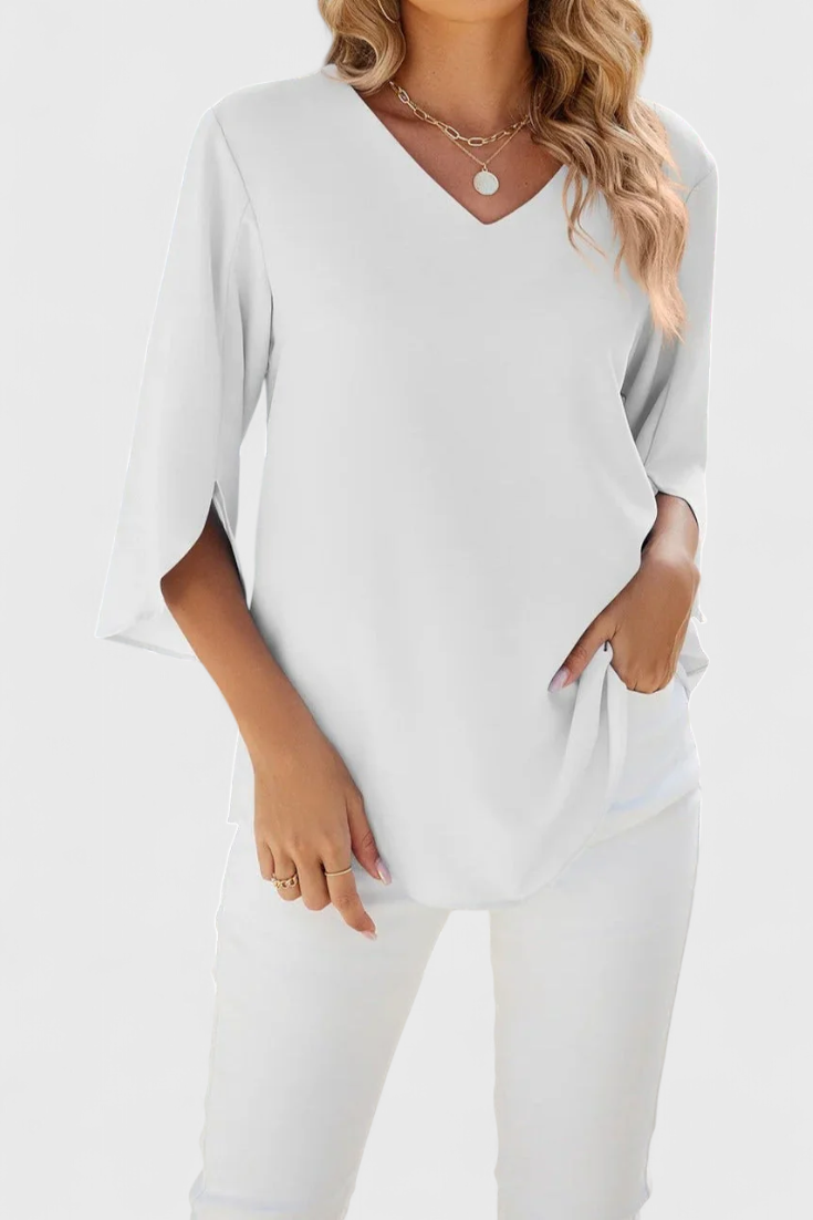 Tabitha Blusa Casual con Corte Suelto y Estilo Sofisticado
