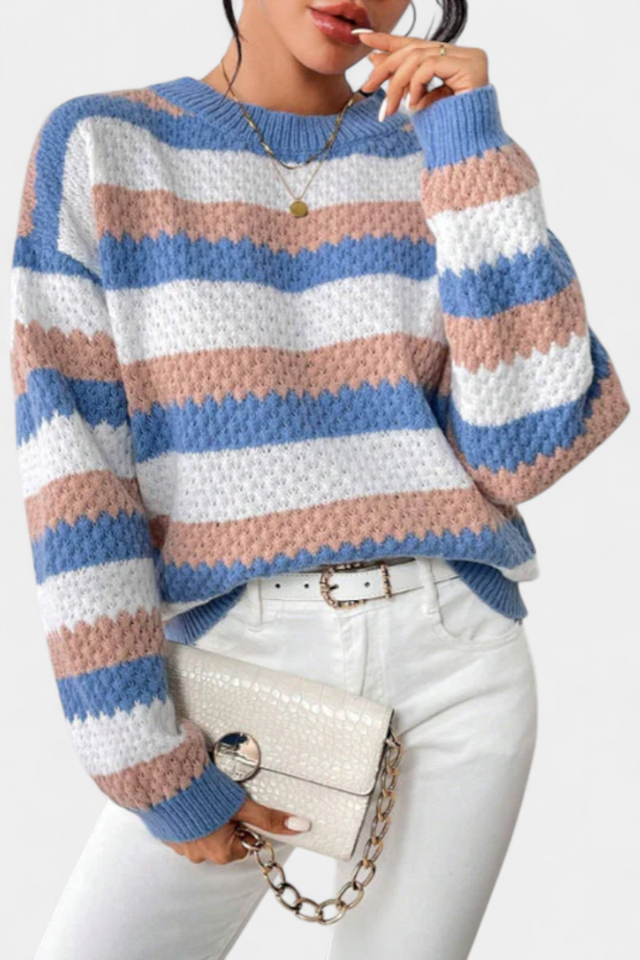 Nadia | Suéter Oversized a Rayas