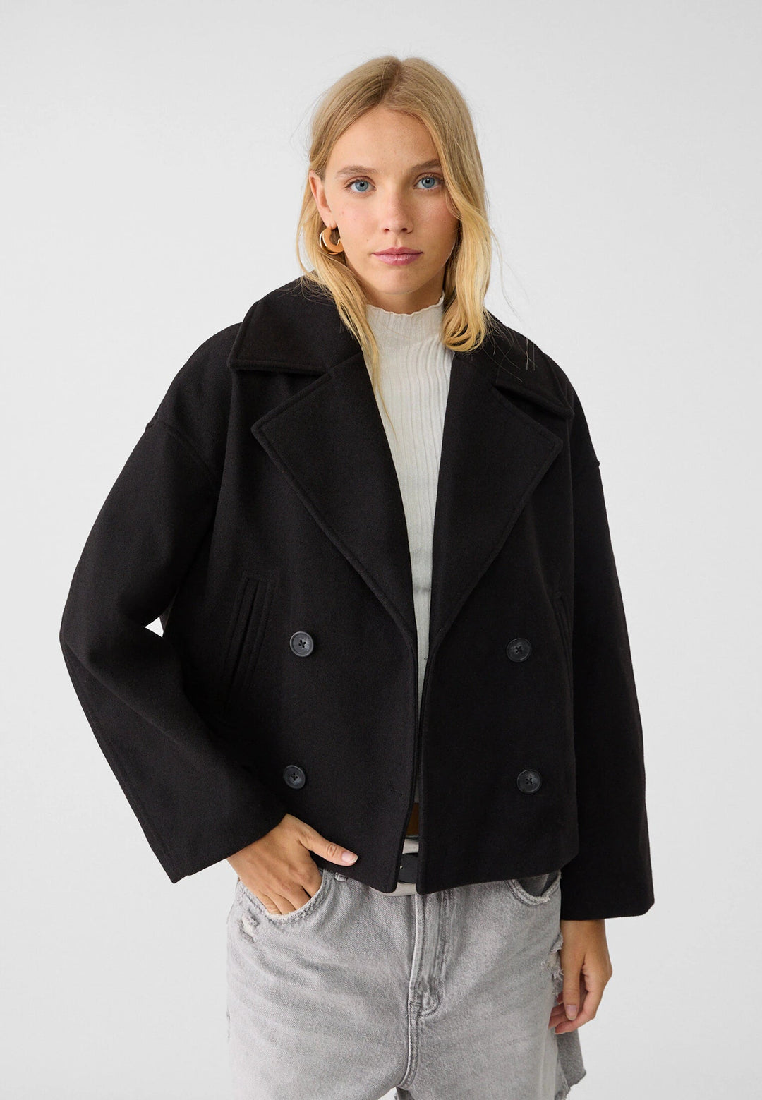 Anna - Chaqueta corta de doble botonadura