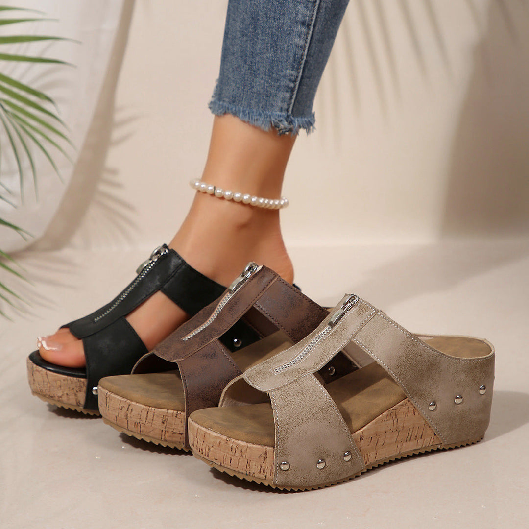 Gigi - Elegantes Sandalias de Cuña