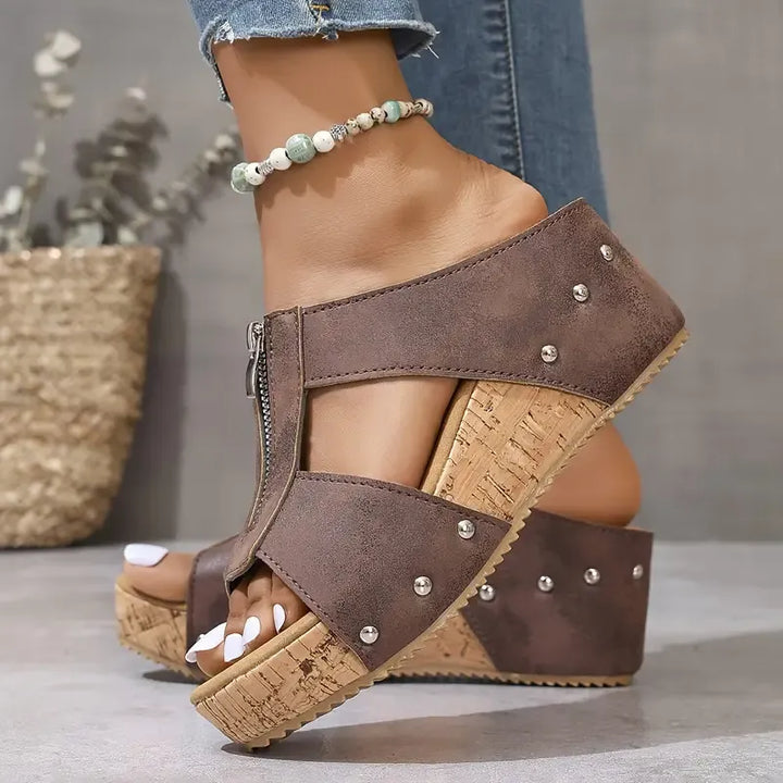 Gigi - Elegantes Sandalias de Cuña