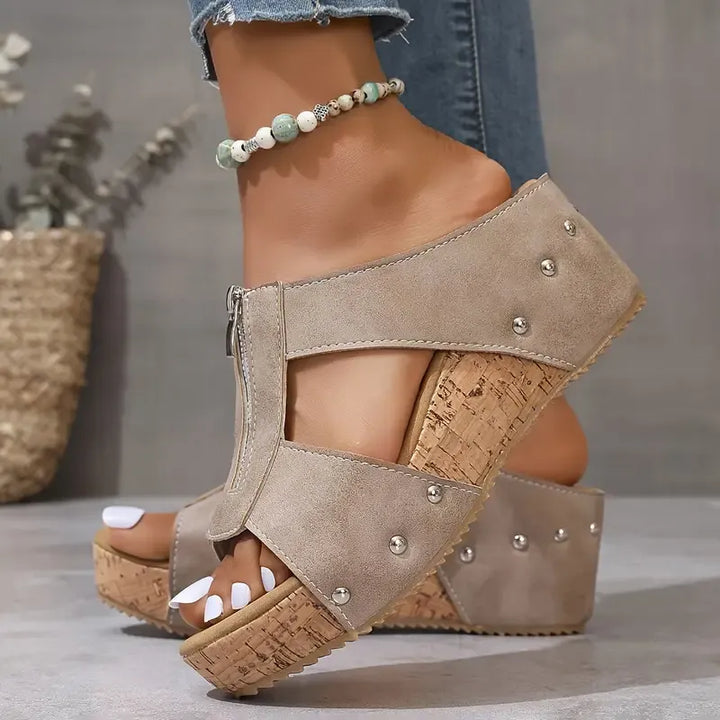 Gigi - Elegantes Sandalias de Cuña